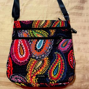 Vera Bradley Twilight Paisley triple zip purse.